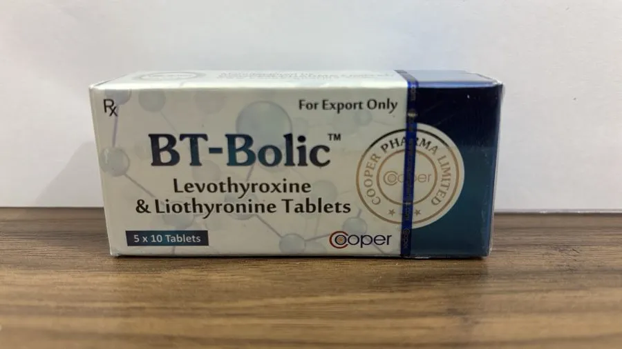 Cooper Btbolic - Levothyroxyne 50mcg + Liothyronine 12.5mcg x 50 Comp
