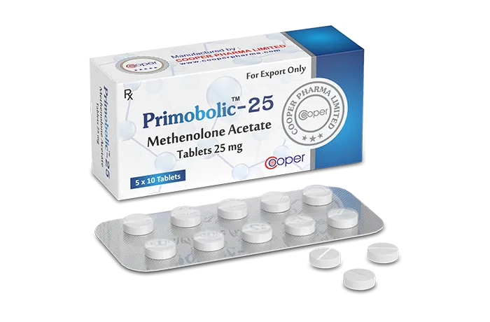 Cooper Primobolic-25 mg. x 50 Tabs.