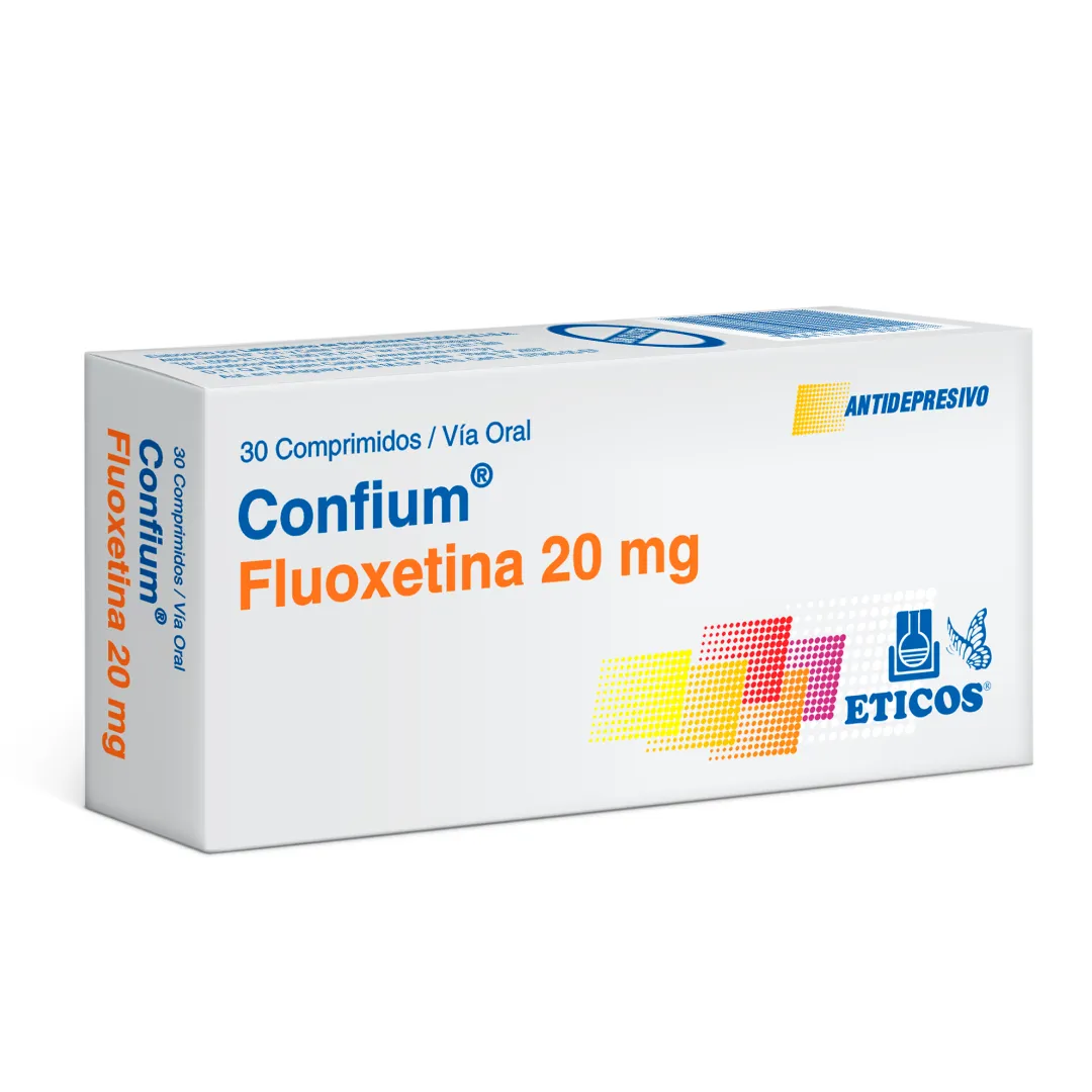 Eticos Confium Fluoxetina x 20 mg. x 30 Comp.