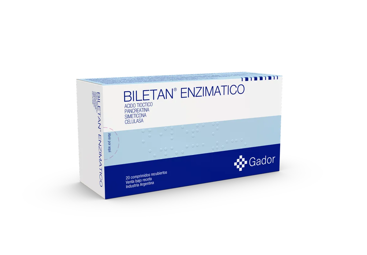 Gador Biletan Enzimatico x 20 Comp.