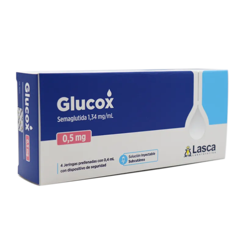 Lasca Glucox 0.50 mg x 4 Jeringas Semaglutida