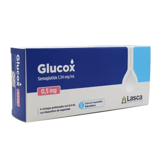 Lasca Glucox 0.50 mg x 4 Jeringas Semaglutida