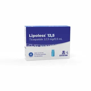 Lipoless x 12.5 mg. x 4 Ampollas. Sin Jeringa