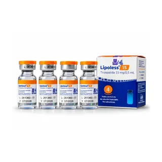 Lipoless x 15 mg. x 4 Ampollas.