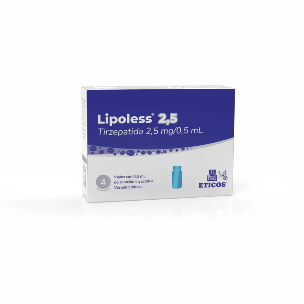 Lipoless x 2.5 mg. x 4 Ampollas. Sin Jeringas