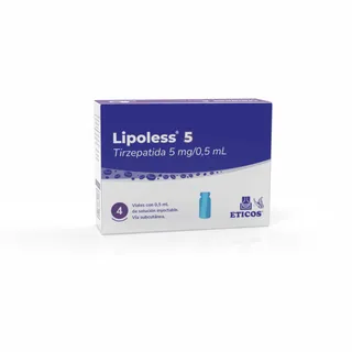 Lipoless x 5 mg. x 4 Ampollas. Sin Jeringas