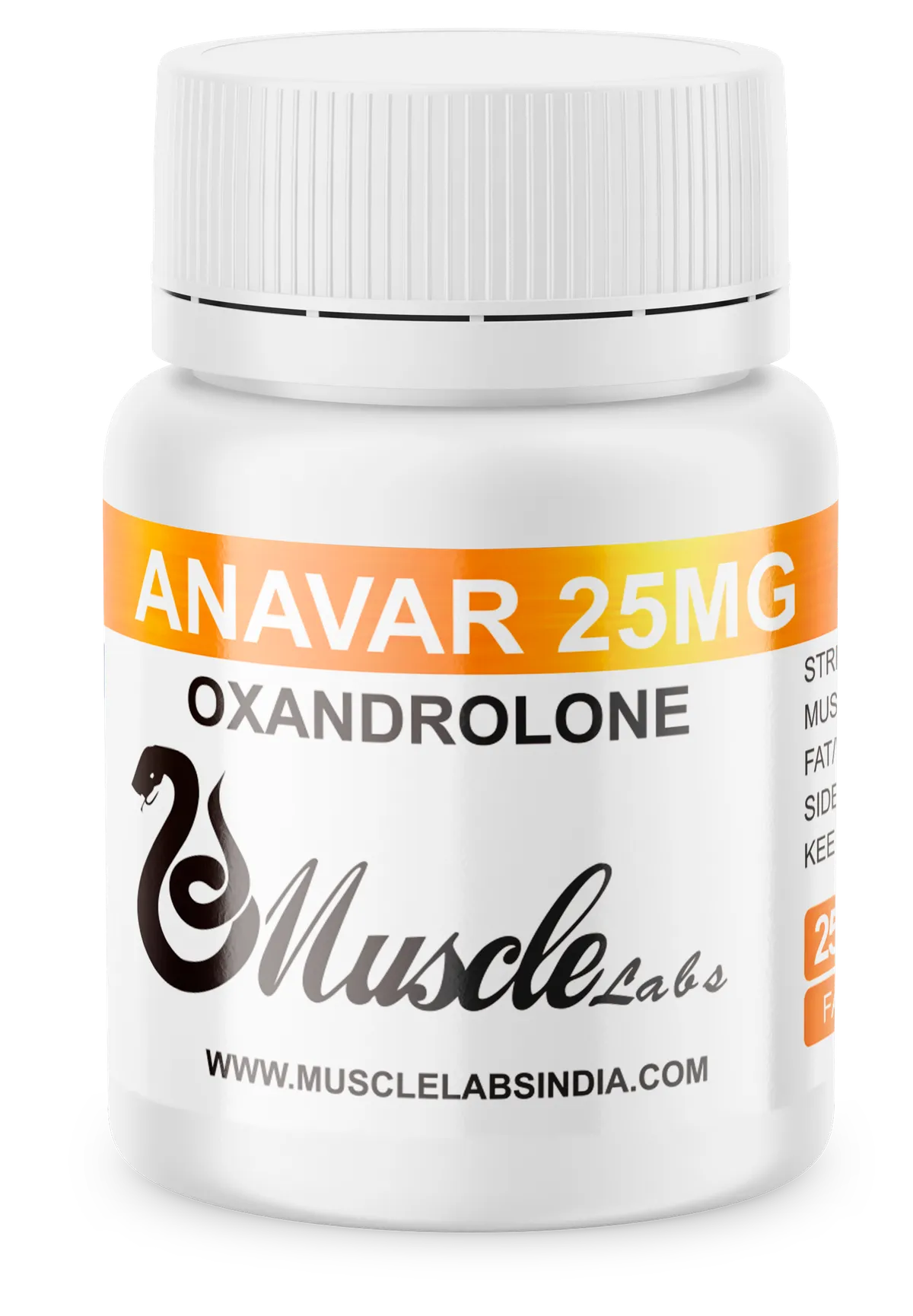 M.p Anavar x 25 mg. x 50 Comp.