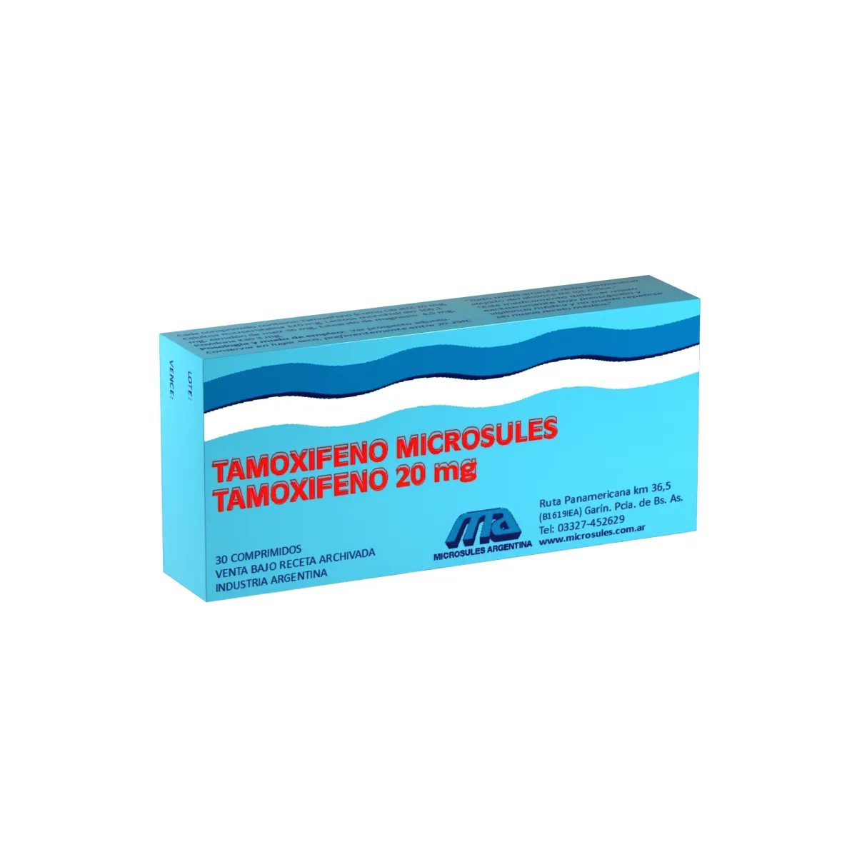 Microsule Tamoxifeno x 20 mg. x 30 Comp.