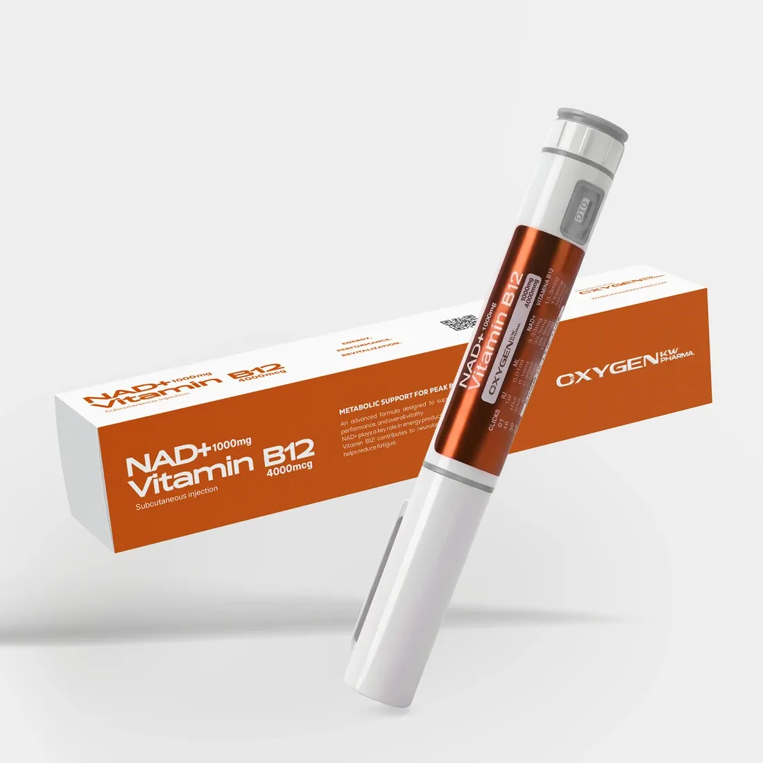 Oxygen Caneta Nad + B12 x 4000 mcg.