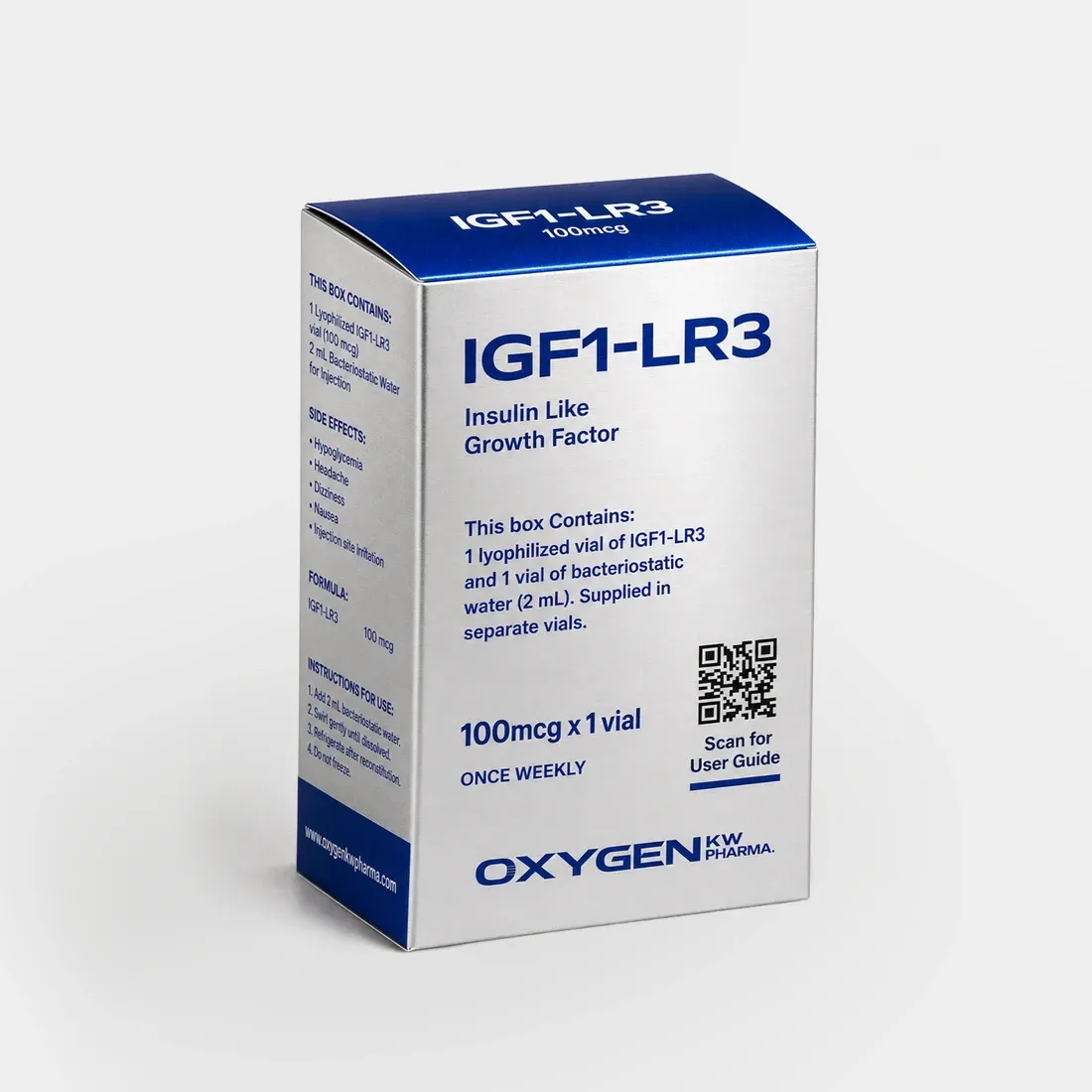 Oxygen Igf1-Lr3 x 100 mcg.