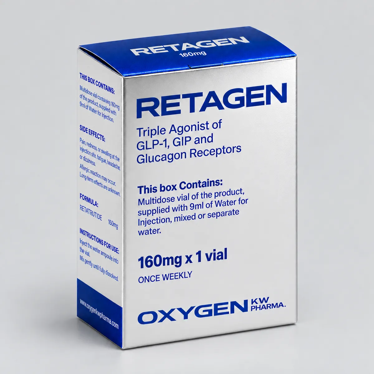 Oxygen Retatrutide 160 mg. Liquido