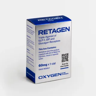 Oxygen Retatrutide 60 mg. Polvo + Agua