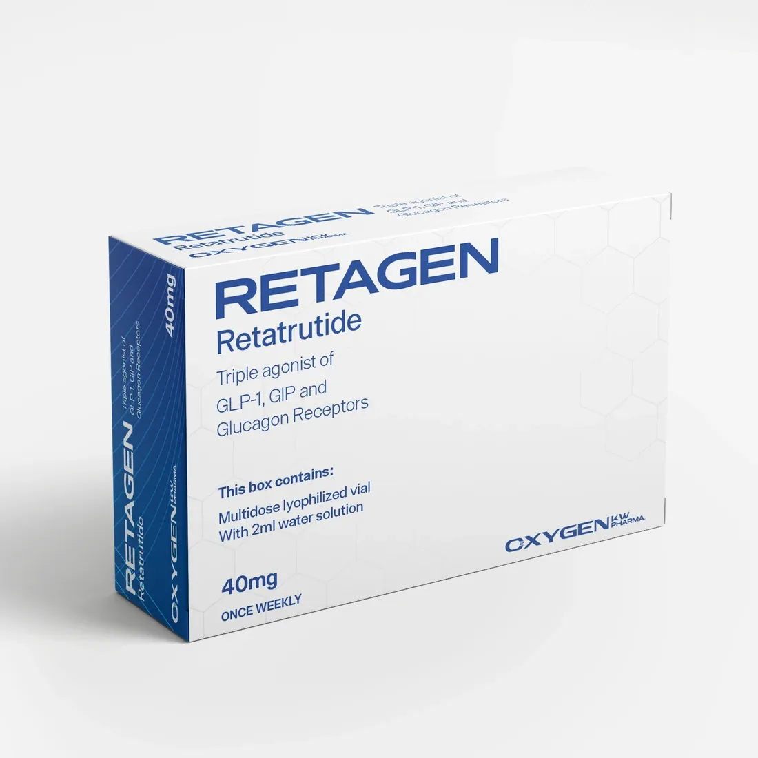 Oxygen Retatrutide x 40 mg. 1 Vial + Diluyente