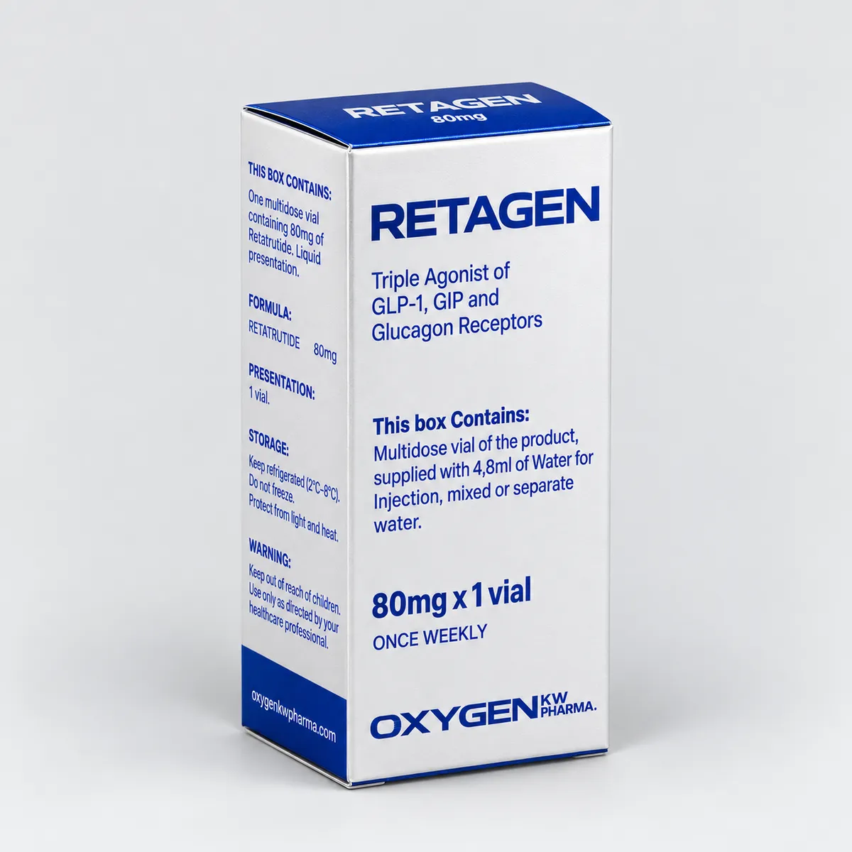 Oxygen Retatrutide x 80 mg. Liquido
