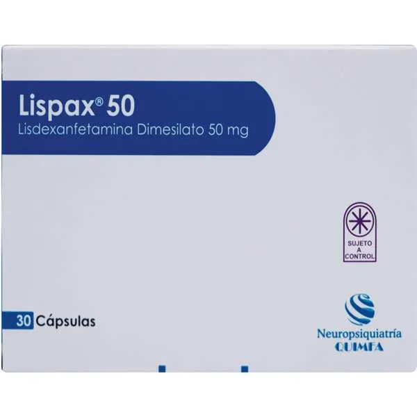 Quimfa Lispax x 50 mg. x 30 Caps.