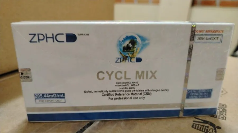 Zphc Cycl Mix (Clembu 40 mcg Yohim 5,4 mg Lcarnitine 200 mcg) 205.44 mg/ml 10ml x 10 Amp