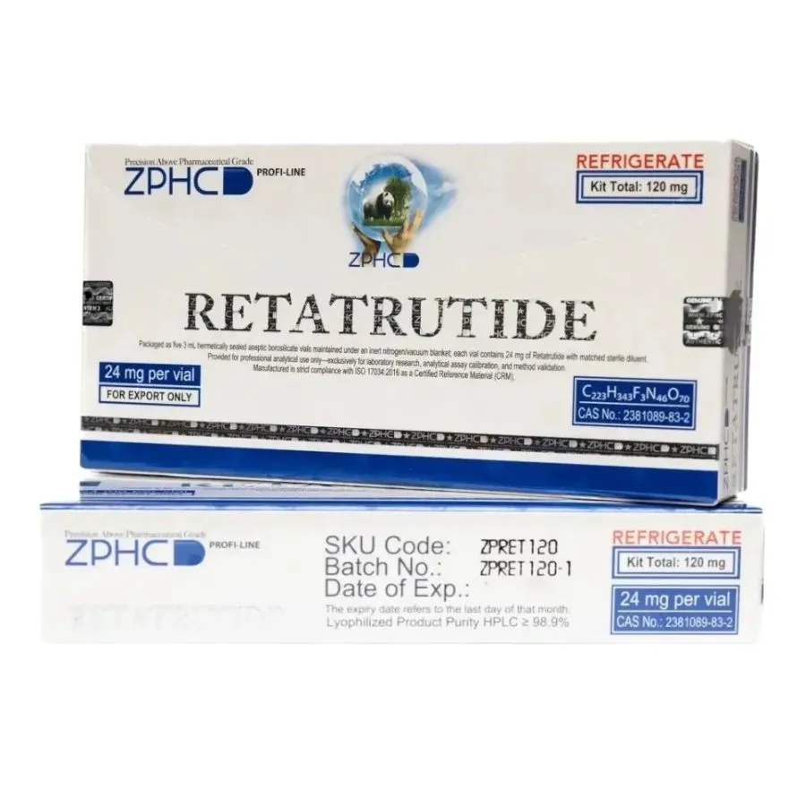 Zphc Retatrutide -120 mg (5 Vials x 24 mg)